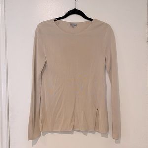 COS long sleeve knit top with cut outs size small